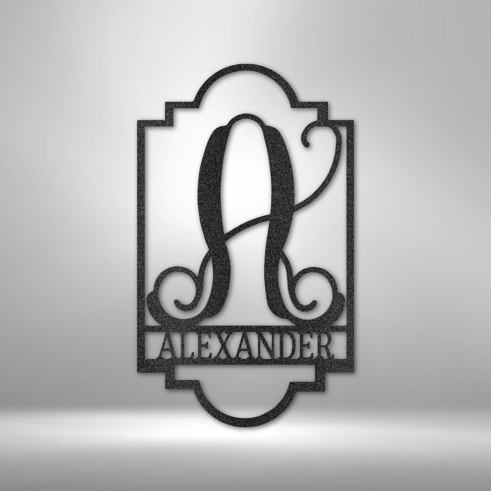 Personalized Regal Monogram Metal Wall Sign| Wedding Gift Idea| Housewarming Gift| Newlywed Couple Gift Idea