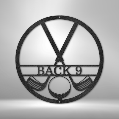 Personalized Golf Club Monogram Metal Wall Plaque | Custom Golfer Gift Idea |