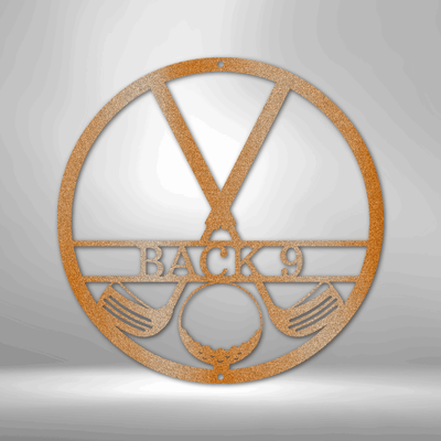 Personalized Golf Club Monogram Metal Wall Plaque | Custom Golfer Gift Idea |
