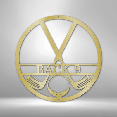 Personalized Golf Club Monogram Metal Wall Plaque | Custom Golfer Gift Idea |