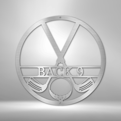 Personalized Golf Club Monogram Metal Wall Plaque | Custom Golfer Gift Idea |