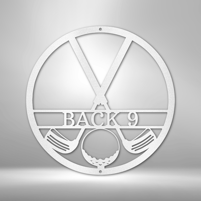 Personalized Golf Club Monogram Metal Wall Plaque | Custom Golfer Gift Idea |