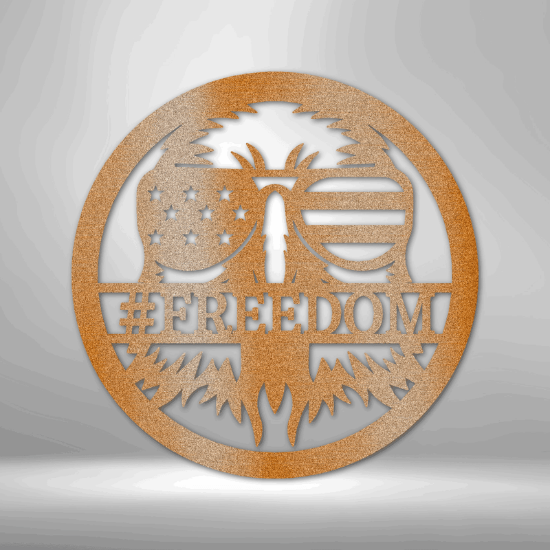 Personalized American Eagle Monogram Metal Wall Sign| Patriotic Metal Wall Sign| Man Cave Home Decor