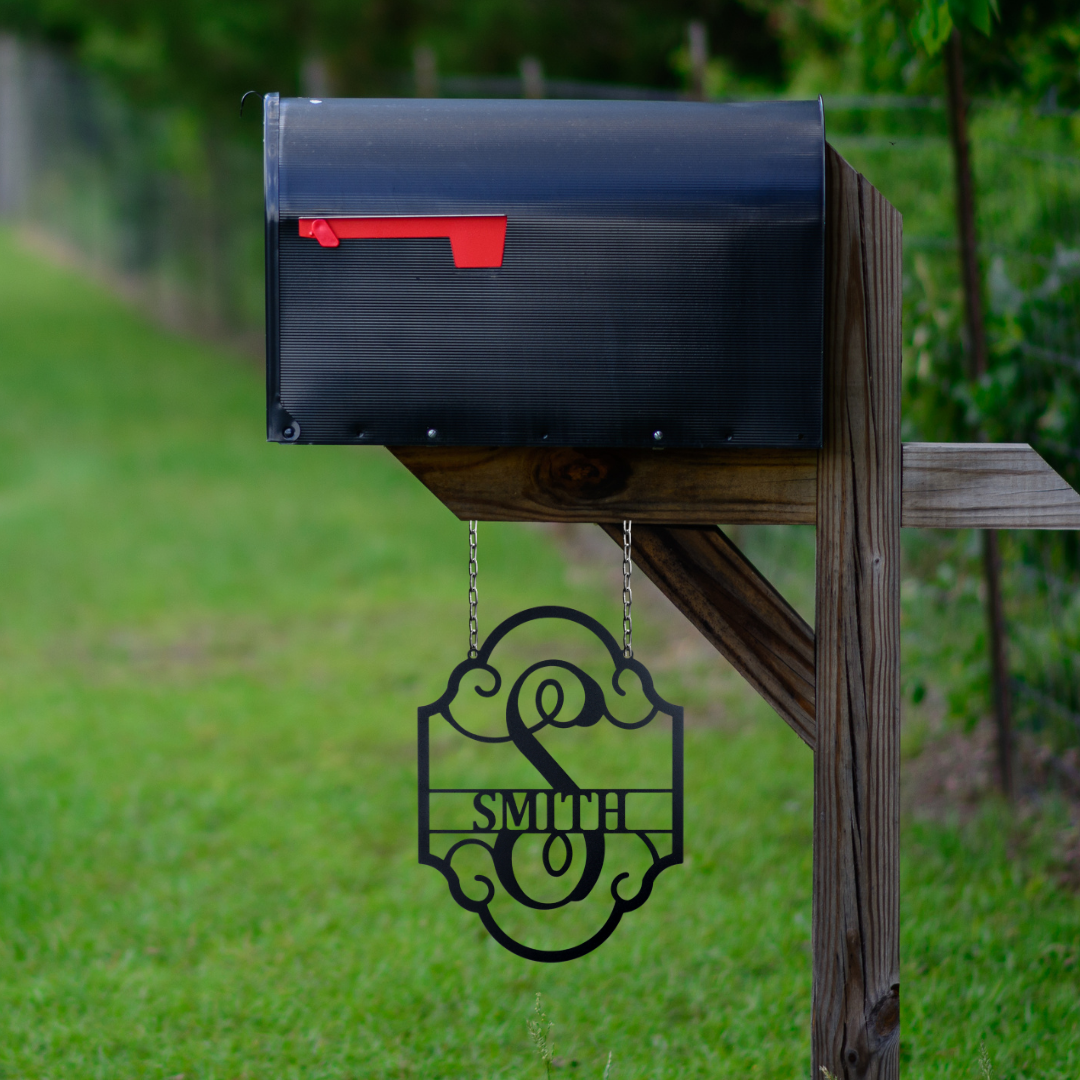 Personalized Family Name Metal Wall Plaque | Mailbox Metal Sign Art| Custom Entryway Wall Art| Housewarming Gift Idea