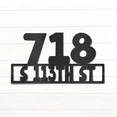 Address - Steel Sign