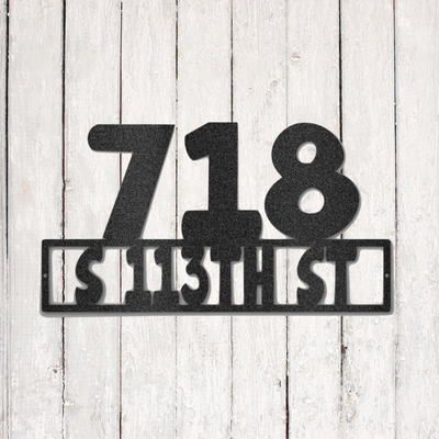 Address - Steel Sign