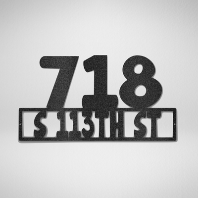Address - Steel Sign