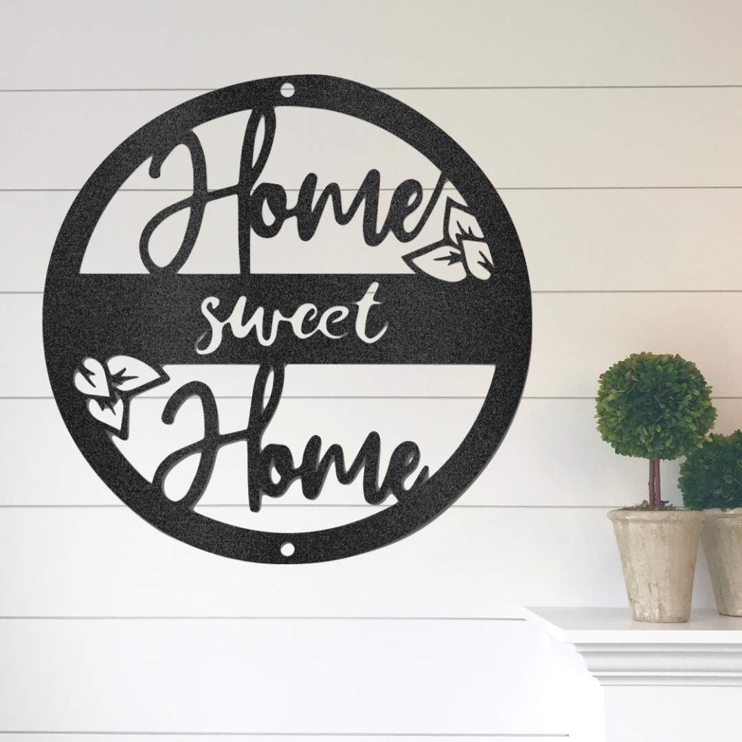 Home Sweet Home Metal Wall Art | Lavish Home Sweet Home Metal Cutout Sign| Metal Wall Art Words| Home Decor Metal Sign| Housewarming gift idea| Wedding Gift Idea