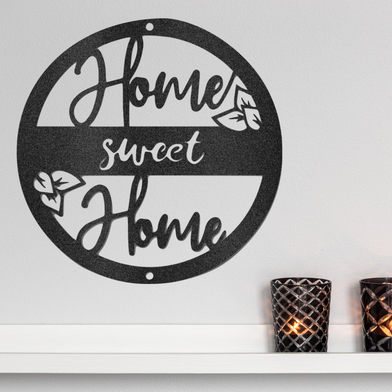 Home Sweet Home Metal Wall Art | Lavish Home Sweet Home Metal Cutout Sign| Metal Wall Art Words| Home Decor Metal Sign| Housewarming gift idea| Wedding Gift Idea