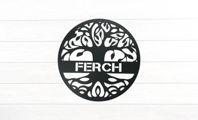 Personalized Tree of Life Metal Wall Sign|  Custom Family Name Wall Art| Metal Home Decor | Housewarming Gift Idea