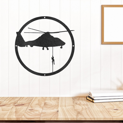 Helicopter Drop - Steel Sign