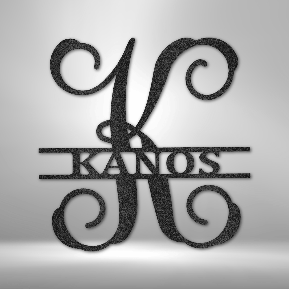 Personalized Vine Family Monogram Metal Wall Sign | Wedding Gift Idea| Housewarming Gift| Newlywed Couple Gift Idea