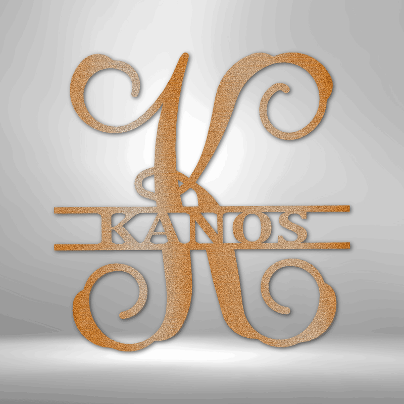 Personalized Vine Family Monogram Metal Wall Sign | Wedding Gift Idea| Housewarming Gift| Newlywed Couple Gift Idea