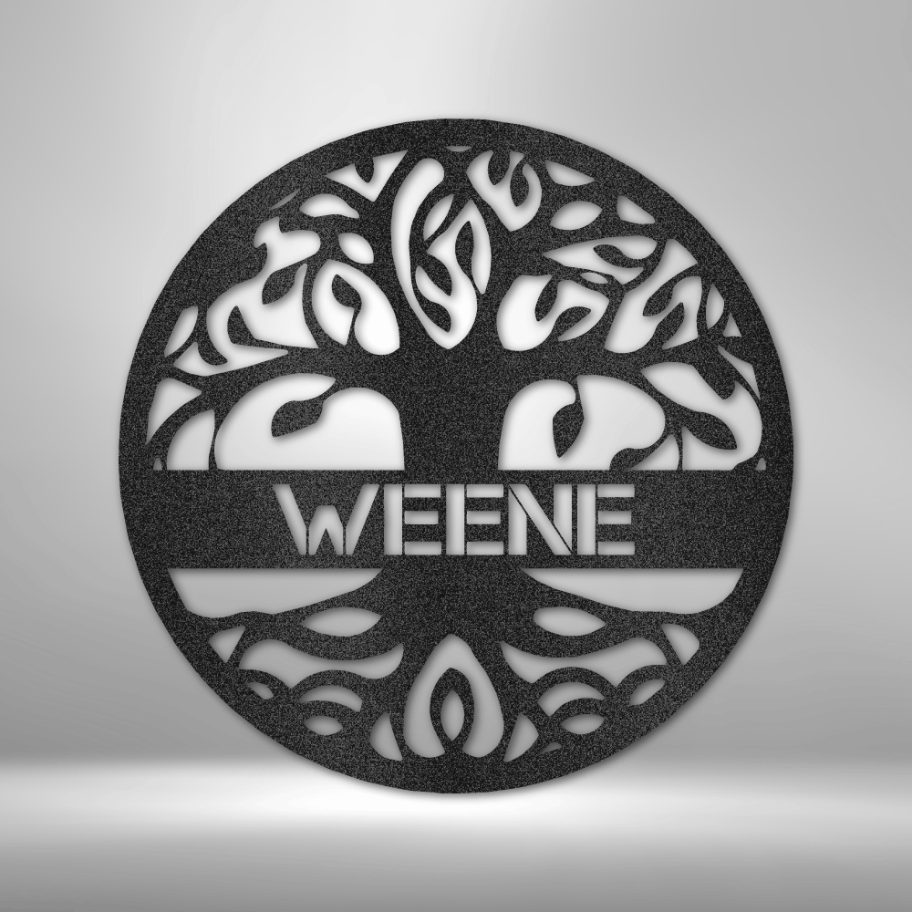 Personalized Tree of Life Metal Wall Sign|  Custom Family Name Wall Art| Metal Home Decor | Housewarming Gift Idea