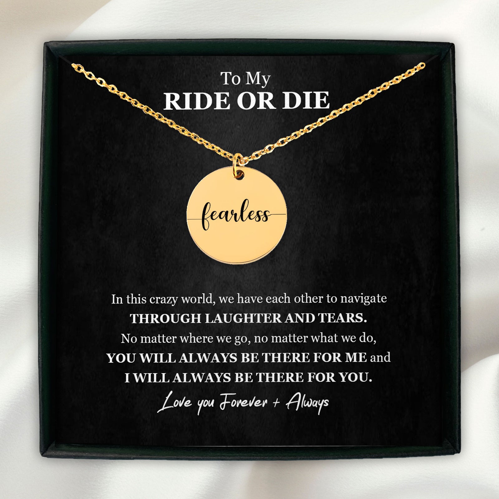 Personalized Fearless Necklace, Fearless Motivational Jewelry, Swift Necklace, Personalized Gift For Her