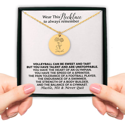 Custom Combined Birth Flower Necklace for Mom, Personalized Bouquet Flower Necklace, Mom Family Necklace, Christmas Gift for Mom, Personalized Gift for Her