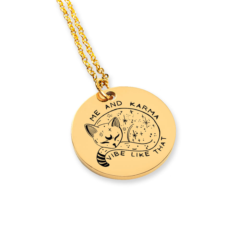 Best Friend Gift Initial Personalized Cat Bracelet Disc Necklace