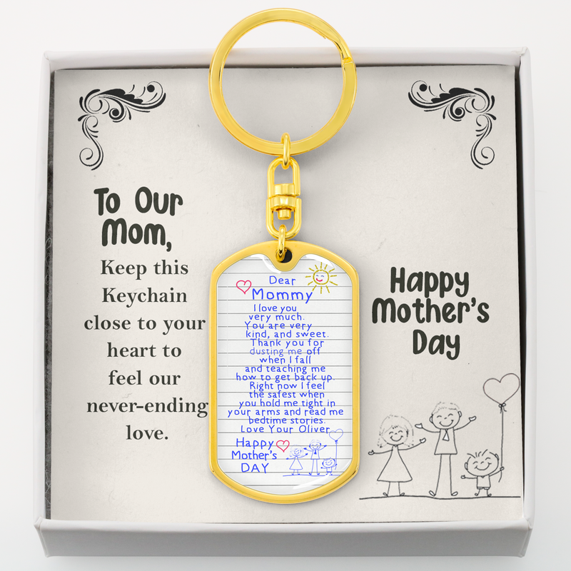 Personalized Mother's Day Keychain | Keychain Gift For Mom | Engraved Mom Keychain | Unique Mother's Day Gift