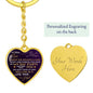 To My Love You Live In My Mind from Your Pilot Heart Keychain