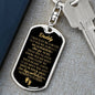 "Daddy to Be" You'Re My Superhero Luxury Military Keychain w. Engraving