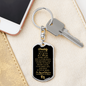 "Daddy to Be" Love, Kisses And Kicks From Mommy's Tummy Keychain w. ENGRAVING