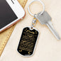Daddy To Be, This Christmas I am Snuggled In Mommy's Tummy Luxury Keychain w. Engraving