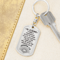 Be Strong And Courageous Personalized Addiction Recovery Keychain Gift, Narcotics Anonymous Gift, NA Sobriety, Sobriety Milestone, Sober Recovery