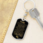 "Daddy to Be" You'Re My Superhero Luxury Military Keychain w. Engraving
