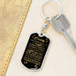 Daddy To Be, This Christmas I am Snuggled In Mommy's Tummy Luxury Keychain w. Engraving