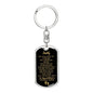 "Daddy to Be" Of Twins w. ENGRAVING Keychain