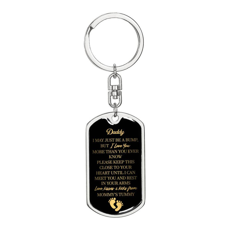 "Daddy to Be" w. ENGRAVING Keychain
