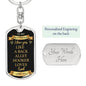 To My Boyfriend, Love You Like Funny Gift Keychain