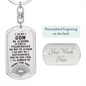 To My Son Personalized Addiction Recovery Keychain Gift, Narcotics Anonymous Gift, NA Sobriety, Sobriety Milestone, Sober Recovery