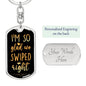 I'M So Glad We Swiped Right w. ENGRAVING Keychain | Valentines Day Gift for Tinder Couples | Tinder Gift for Boyfriend| Tinder Valentines Day Gift for Him