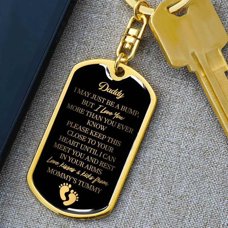 [BACK IN STOCK]  "Daddy to Be" Luxury Military Keychain