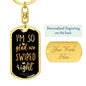 I'M So Glad We Swiped Right w. ENGRAVING Keychain | Valentines Day Gift for Tinder Couples | Tinder Gift for Boyfriend| Tinder Valentines Day Gift for Him