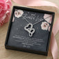 To My Beautiful Wife, Eternal Love Double Hearts Necklace