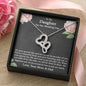 To Our Daughter On Her Wedding Day, Bride from Mother & Dad Necklace, Bride Jewelry Gift from Mom & Dad