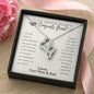 To Our Amazing Daughter, Congrats Grad Double Heart Necklace | High School, College, University Grad