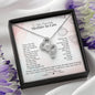 To My Mother-In-Law Double Hearts Necklace | Gift from Bride, Thank you for raising the man of my dreams, Mother in Law necklace