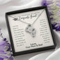 To Our Amazing Daughter, Congrats Grad Double Heart Necklace | High School, College, University Grad