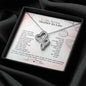 To My Mother-In-Law Double Hearts Necklace | Gift from Bride, Thank you for raising the man of my dreams, Mother in Law necklace