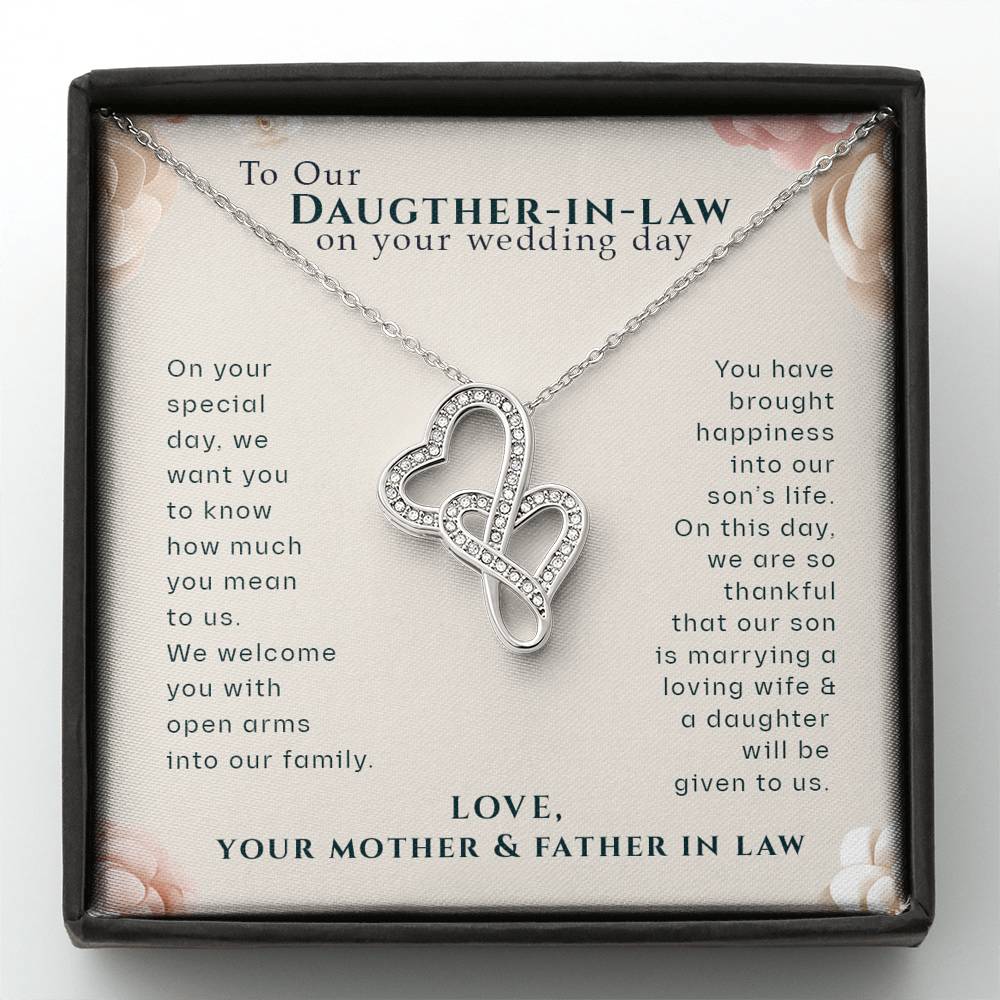 To Our Daughter-In-Law Gift on Wedding Day, Future Daughter In Law, Wedding Gift, Bride Gift from Mother & Father In Law
