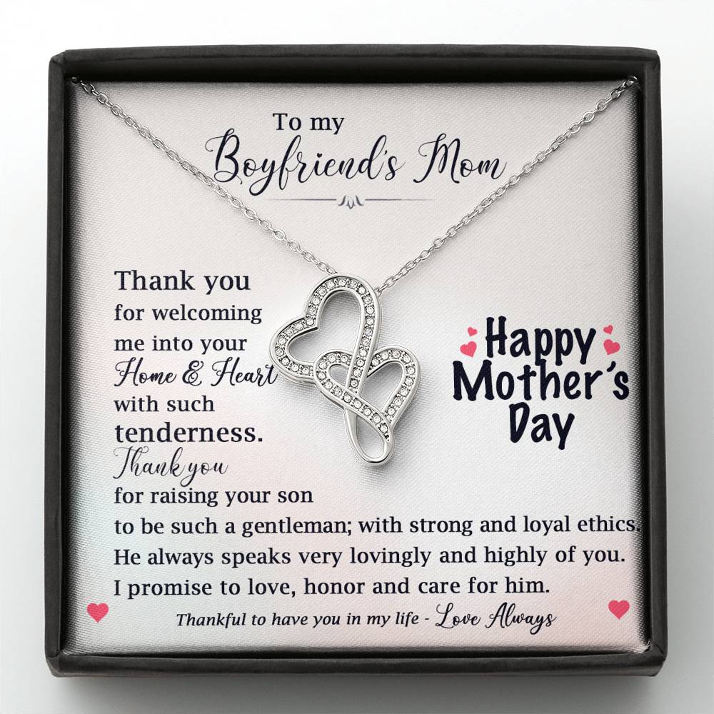 To My Boyfriend's Mom Mother's Day Necklace, Boyfriend's Mom Gift, Mother's Day Gift For Boyfriends Mom