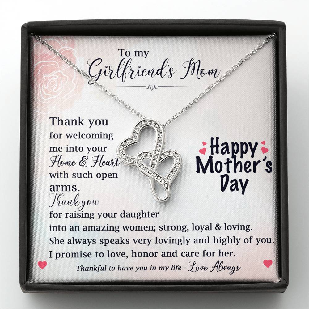 To My Girlfriend's Mom Mother's Day Necklace, Girlfriend's Mom Gift, Mother's Day Gift For Girlfriends Mom