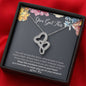 "You Got This" Fertility Gift, IVF gift, Double Hearts Necklace