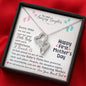 To Our Daughter, Happy First Mother's Day Double Heart | Necklace | Gift from Mom & Dad to Daughter | Push Present | First Mother's Day Gift