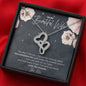 To My Beautiful Wife, Eternal Love Double Hearts Necklace