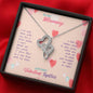 To My Mommy, New Mother Double Hearts Necklace | I’ve Only Been With You For Just A Little While | Valentine's Day, 1st Mother's Day Gift