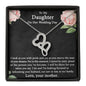 To My Daughter On Her Wedding Day Necklace, To Bride from Mother Necklace, Bride Jewelry Gift from Mother